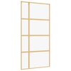vidaXL Porte coulissante dor&eacute; 102,5x205cm verre ESG clair et aluminium