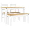 vidaXL Ensemble &agrave; manger PANAMA 4 pcs blanc bois de pin massif