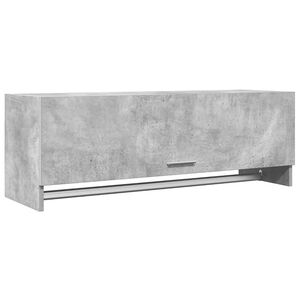 vidaXL Garde-robe gris b&eacute;ton 100x32,5x35 cm bois d'ing&eacute;nierie