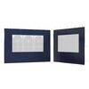 vidaXL Paroi de tente de r&eacute;ception 2 pcs avec fen&ecirc;tre PE Bleu