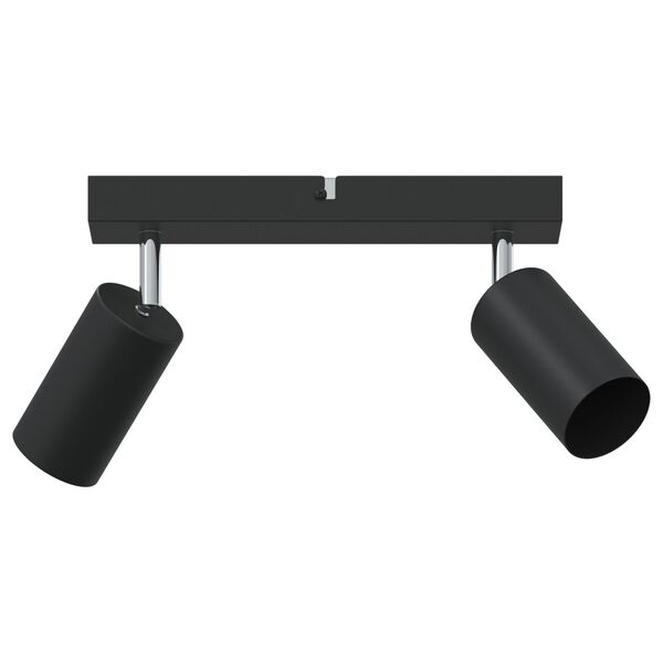 vidaXL Spot de plafond Noir 26 x 5.5 x 16.5 cm Acier