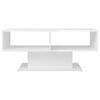 vidaXL Table basse blanc brillant 103,5x50x44,5 cm bois d'ingénierie