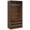 vidaXL Garde-robe Ch&ecirc;ne marron 100x50x200 cm Bois d'ing&eacute;nierie