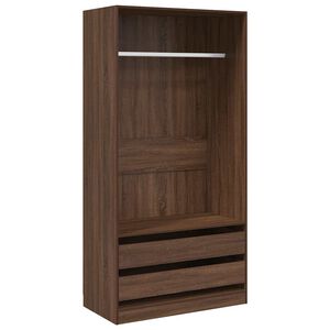 vidaXL Garde-robe Ch&ecirc;ne marron 100x50x200 cm Bois d'ing&eacute;nierie
