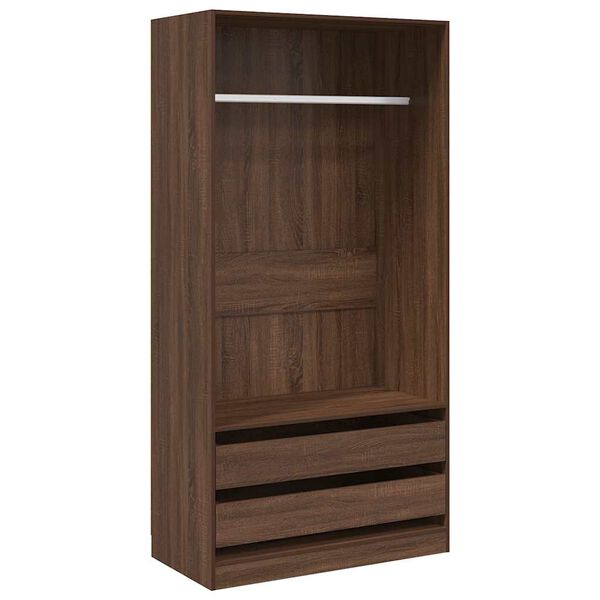 vidaXL Garde-robe Ch&ecirc;ne marron 100x50x200 cm Bois d'ing&eacute;nierie