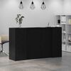 vidaXL Bureau de réception Chêne noir 180 x 50 x 103,5 cm Bois d'ingénierie
