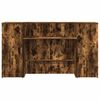 vidaXL Bureau de r&eacute;ception ch&ecirc;ne fum&eacute; 180x50x103,5cm bois d'ing&eacute;nierie