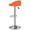 vidaXL Tabouret de bar Orange Similicuir