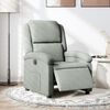 vidaXL Fauteuil inclinable &eacute;lectrique gris clair velours