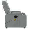vidaXL Fauteuil de massage inclinable gris clair tissu