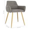 vidaXL Chaises &agrave; manger lot de 4 Gris clair Velours