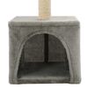 vidaXL Arbre à chat avec griffoirs en sisal 55 cm Gris