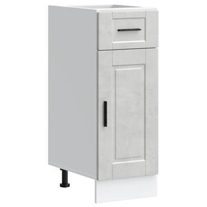 vidaXL Armoire de cuisine Porto gris b&eacute;ton bois d'ing&eacute;nierie
