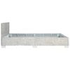 vidaXL Cadre de lit Gris Rotin naturel 160 x 200 cm
