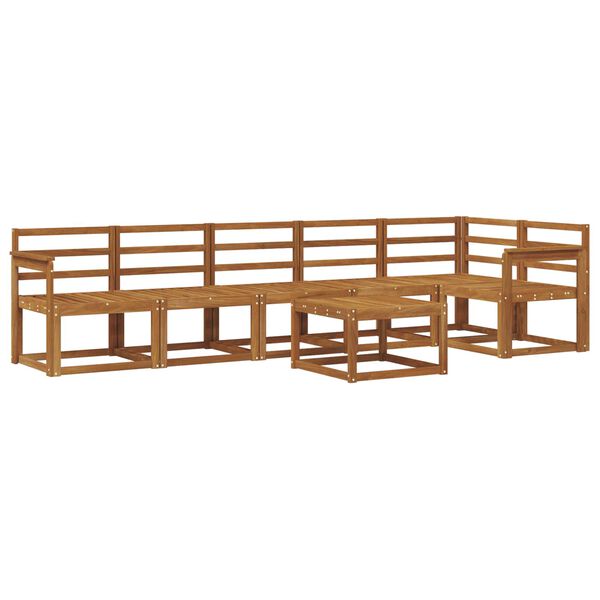 vidaXL Ensemble de canap&eacute;s d'ext&eacute;rieur 7 pcs Naturel