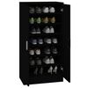 vidaXL Armoire &agrave; chaussures Noir 55x35x108 cm Bois d'ing&eacute;nierie