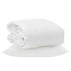 vidaXL Duvet toutes saisons 135 x 200 cm 350 GSM Microfibre Blanc