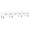 vidaXL Meuble TV blanc 150x36x30 cm bois d'ing&eacute;nierie