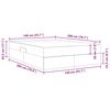 vidaXL Lit avec rangement et matelas Cappuccino 140 x 200 cm