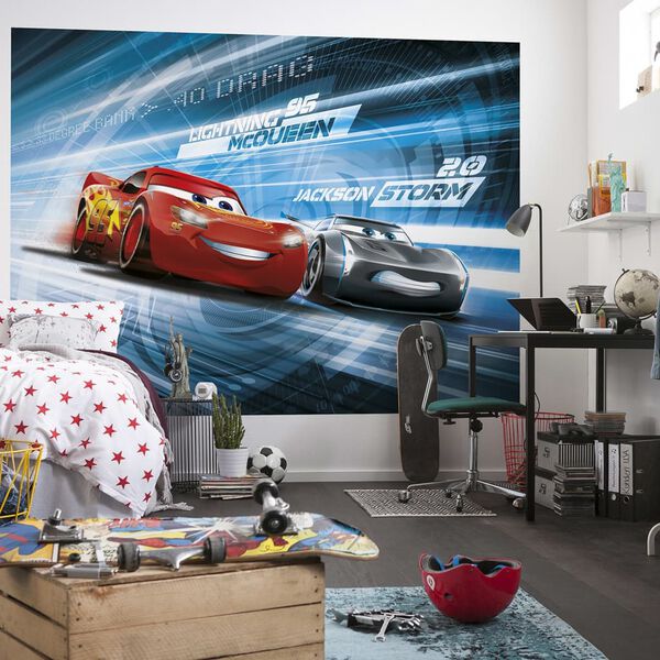 Komar Photo mural Cars Simulation 184x254 cm Rouge