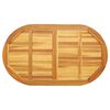 vidaXL Plateau de table Huile Naturelle 120 x 70 x 2 cm