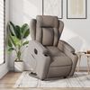 vidaXL Fauteuil inclinable électrique taupe tissu