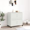 vidaXL Buffet blanc 68x39x72 cm acier