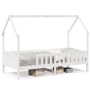 vidaXL Cadre de lit d'enfants forme de maison sans matelas pin