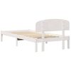 vidaXL Cadre de lit avec tête de lit Blanc 75 x 190 cm Pin massif