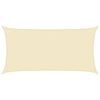 vidaXL Voile d'ombrage 160 g/m&sup2; Cr&egrave;me 2,5x5 m PEHD