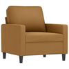 vidaXL Fauteuil Marron 60 cm Velours