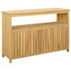 vidaXL Table console de jardin 110x35x75 cm bois massif d'acacia