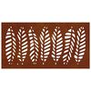 vidaXL D&eacute;coration murale jardin 105x55 cm acier corten design feuille