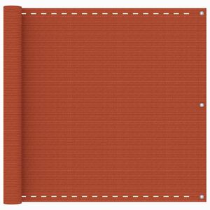 vidaXL &Eacute;cran de balcon Orange 90x400 cm PEHD