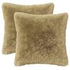 vidaXL Coussin avec oreiller HEERLEN 2 pi&egrave;ces Gris clair Fleece PV