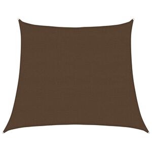 vidaXL Voile d'ombrage 160 g/m&sup2; trap&egrave;ze marron 4/5x4 m PEHD