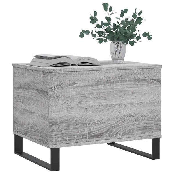 vidaXL Table basse Sonoma gris 60x44,5x45 cm Bois d'ingénierie