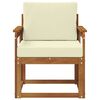 vidaXL Canap&eacute; d&rsquo;ext&eacute;rieur Bois d'acacia massif et polyester Naturel