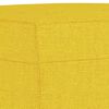 vidaXL Ensemble de canap&eacute;s 3 pcs avec coussins jaune clair tissu