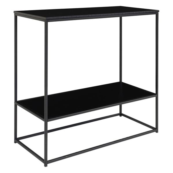 House Nordic Table console avec 2 &eacute;tag&egrave;res Avery Noir