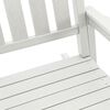 vidaXL Chaise Berçante de Jardin Blanc 70 x 92 x 108 cm HDPE