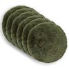 vidaXL Housse de coussin 6 pcs HEERLEN Vert &Oslash; 60 cm Fleece PV
