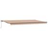 vidaXL Auvent r&eacute;tractable Multicolore 600 &times; 350 cm Tissu et Aluminium
