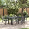vidaXL Ensemble de salle à manger pour jardin 7 pcs Anthracite