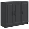 vidaXL Buffet Noir 89 x 34,5 x 77 cm Bois d'ing&eacute;nierie