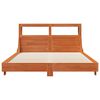 vidaXL Cadre de lit sans matelas cire marron 160x200cm bois pin massif