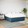vidaXL Cadre de lit sans matelas bleu 200x200 cm velours