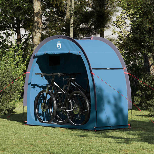 vidaXL Tente de rangement pour v&eacute;los avec toit Bleu 210 x 90 x 174 cm