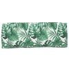 vidaXL Set de coussins de palette Floral 3 pcs Motif Feuille Verte