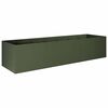 vidaXL Cache-pot de jardin Vert olive 280 x 80 x 60 cm